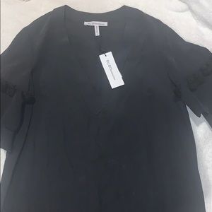 Black V-neck BCBG Dress